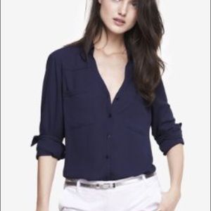 Navy Express Portofino Button Down Shirt